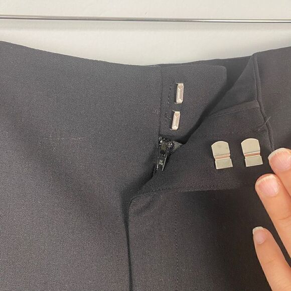 Piazza Sempione Straight Leg Cropped Black Trousers - Picture 6 of 9